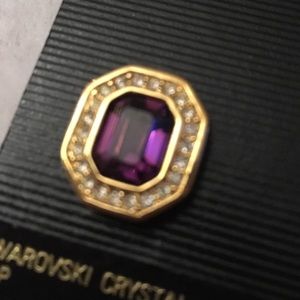 Savvy by Swarovski crystal gold-tone clip earrings